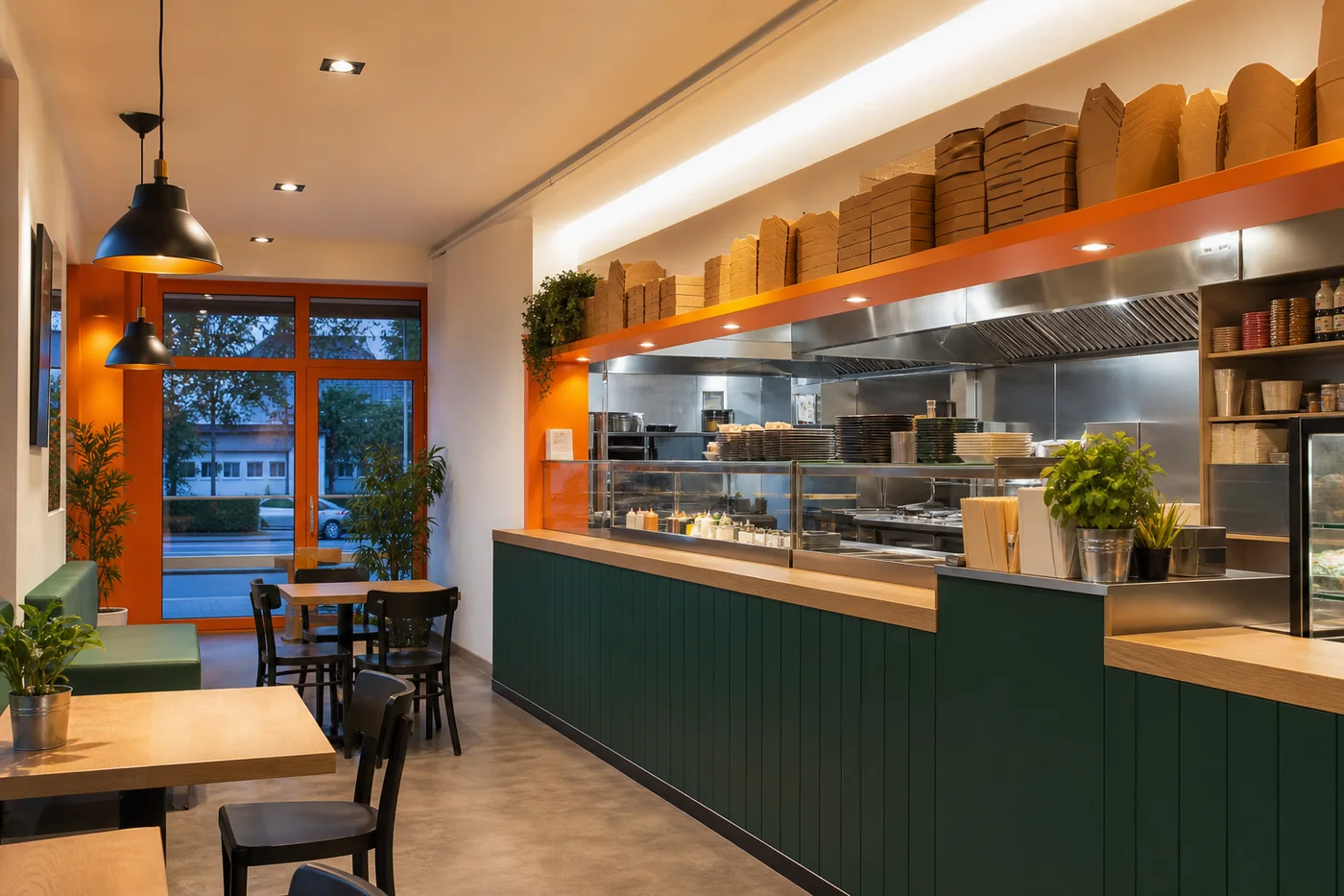 LOOB Counter im American-Diner-Stil